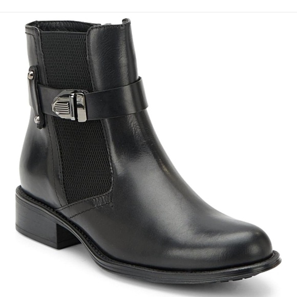 Aquatalia Ulrika Leather Ankle Boots